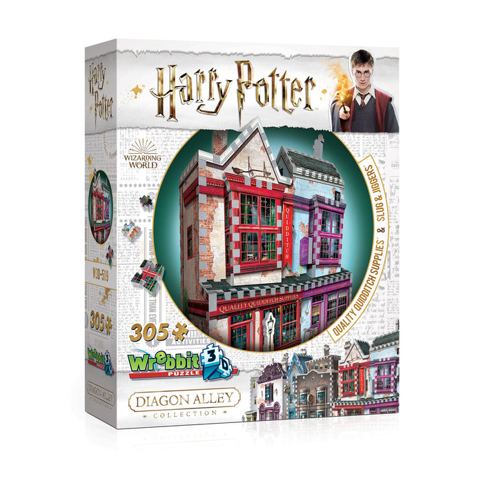 3D Harry Potter - Quality Quidditch Supplies and Slug and Jiggers 305pc 3D Puzzle | Cookie Jar - Home of the Coolest Gifts, Toys & Collectables