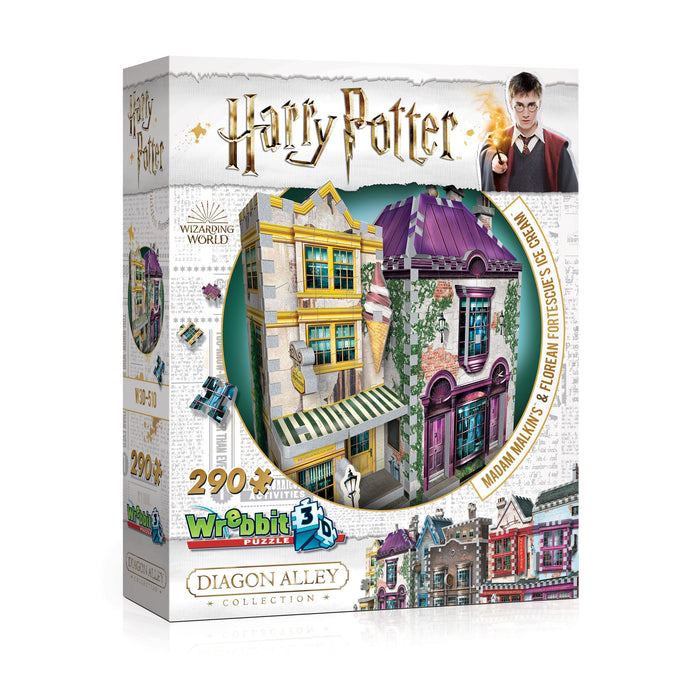 3D Harry Potter - Madam Malkin's and Florean Fortescue's Ice Cream 290pc 3D Puzzle | Cookie Jar - Home of the Coolest Gifts, Toys & Collectables