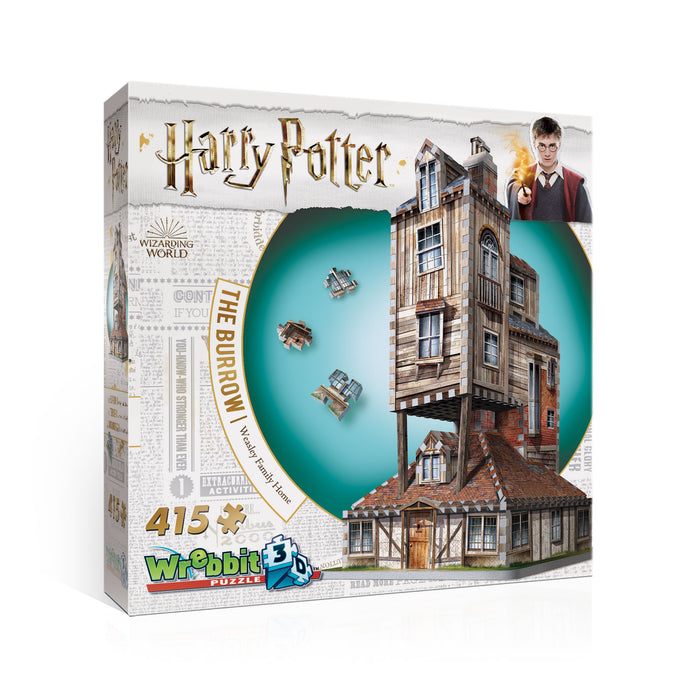 3D Harry Potter The Burrow Weasley Family Home 415pc Puzzle | Cookie Jar - Home of the Coolest Gifts, Toys & Collectables